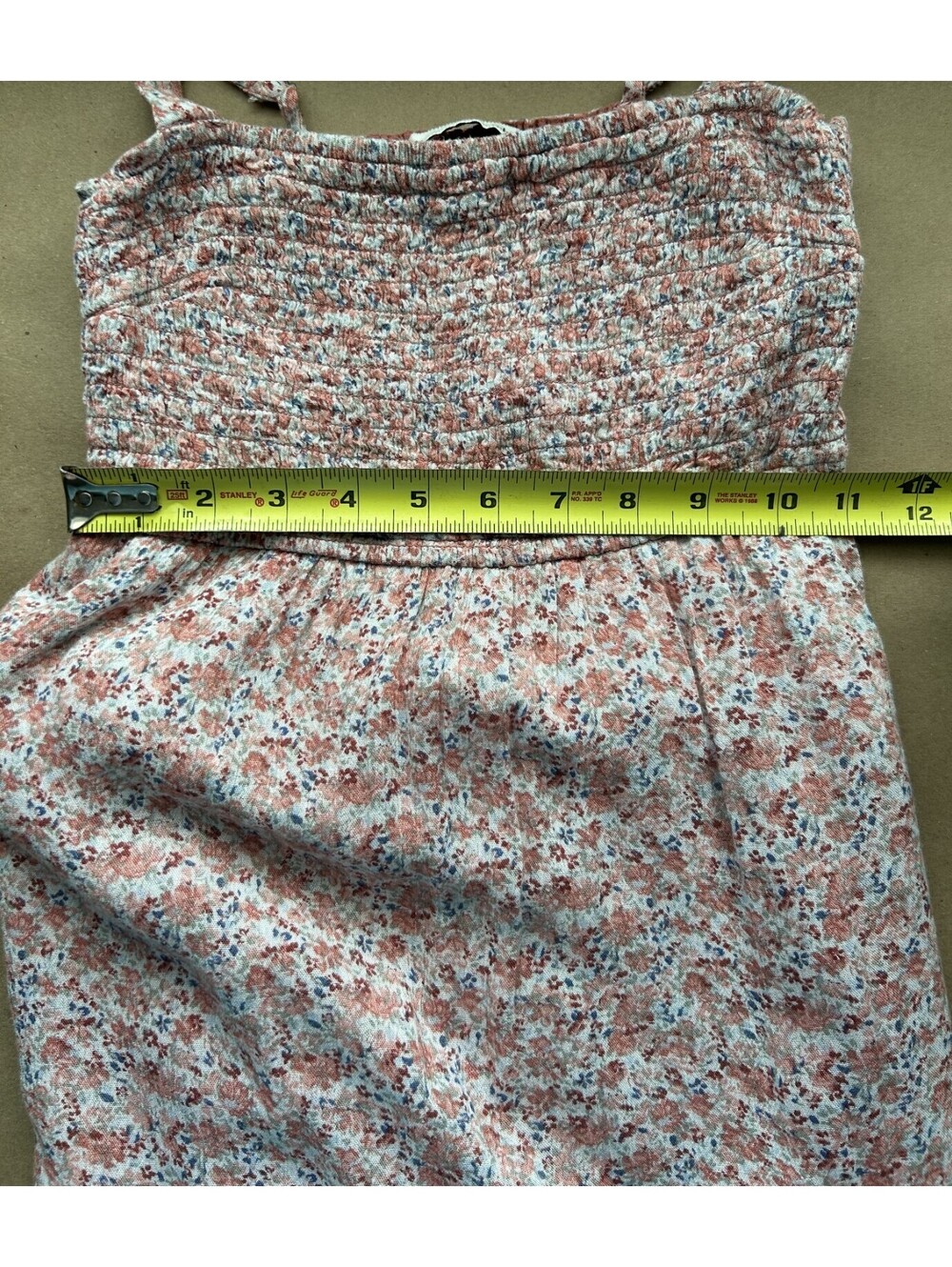 Abercrombie & Fitch Pink Floral Cottagecore Feminine Boho Mini Dress S - Picture 6 of 7